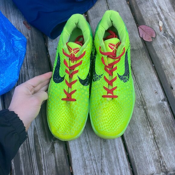 2020 Nike Kobe 6 Grinch Size 11 Green Apple Mens Shoes Bryant - Picture 4 of 16